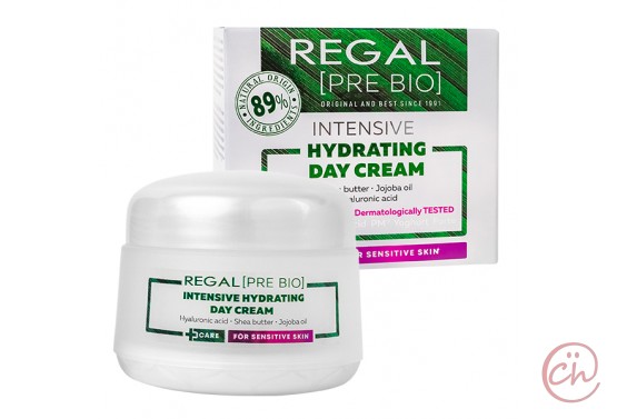 Интензивно хидратиращ дневен крем за лице против бръчки Regal PreBio - Rosa Impex